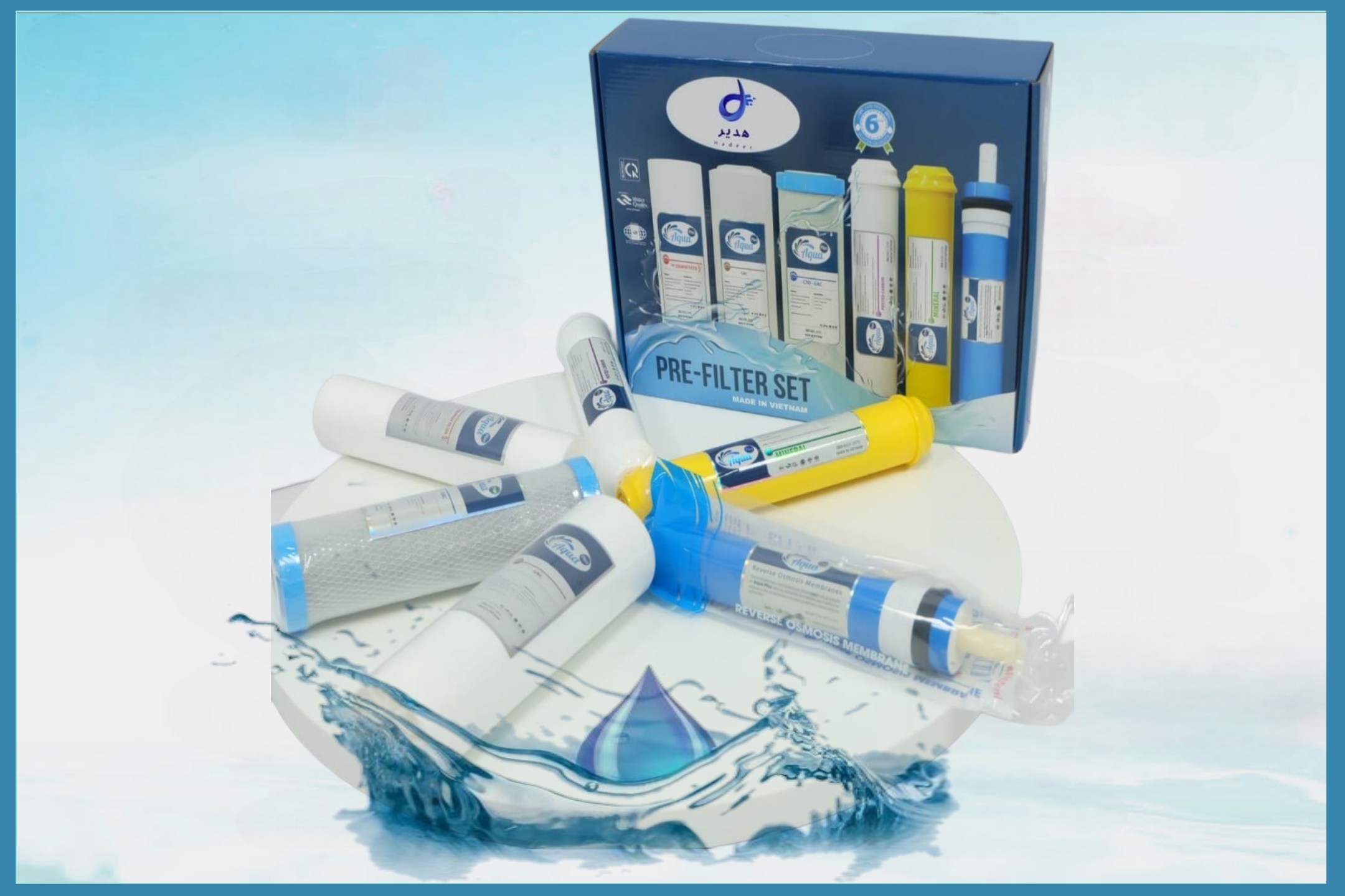 طقم فلاتر 6 مراحل "نظام النقاء السداسي"