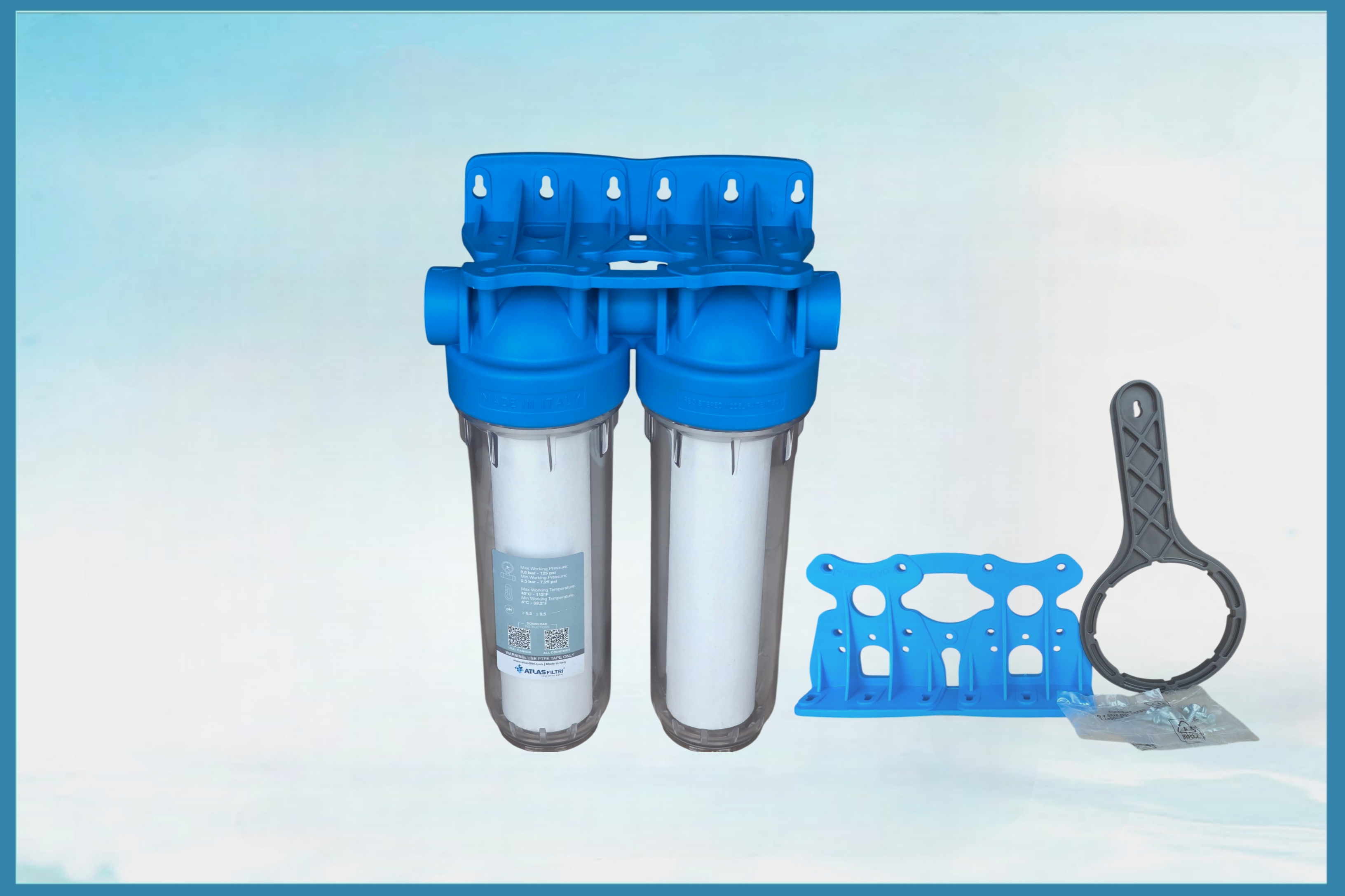 "فلترتنقية 'ثنائي النقاء الإيطالي' (2 مراحل)